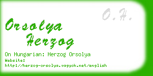 orsolya herzog business card